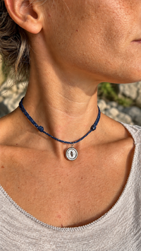 Collana bussola | Acciaio e Paracord