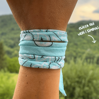 Bracciale bandana con ciondoli di Montagna