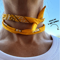 Collana bandana con ciondoli di Montagna