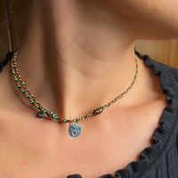 Collana paracord con medaglia argento Orso 🐻