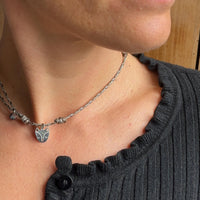 Collana paracord con medaglia argento Volpe 🦊