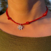 Collana Stella Alpina d’Inverno – Pendente in Argento 925