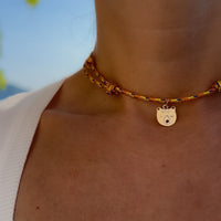 Collana paracord con medaglia argento Orso 🐻